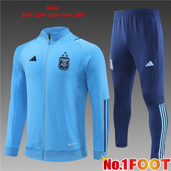 Argentina Kids Training Jacket Suit Blue 2023/2024