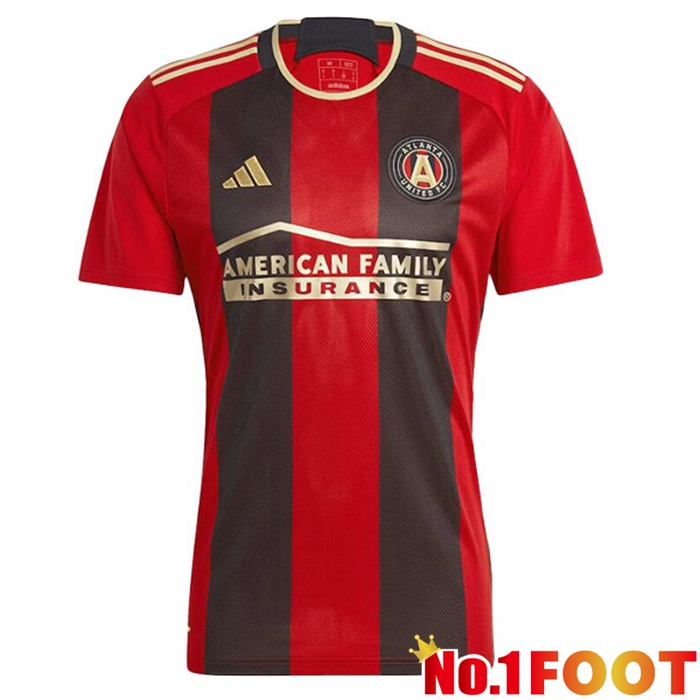 Atlanta United Soccer Jersey Home Red 2023/2024