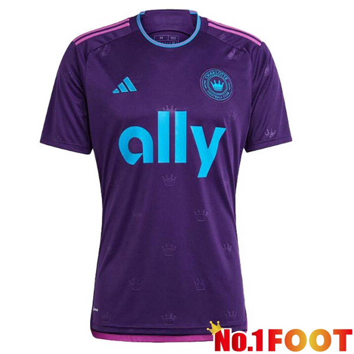 Charlotte FC Soccer Jersey Away Purple 2023/2024 - Click Image to Close