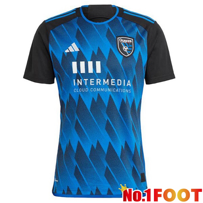 San Jose Earthquakes Soccer Jersey Home Blue 2023/2024 - Click Image to Close