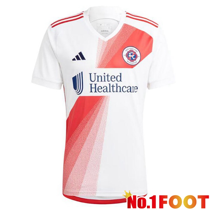 New England Revolution Soccer Jersey Away White 2023/2024