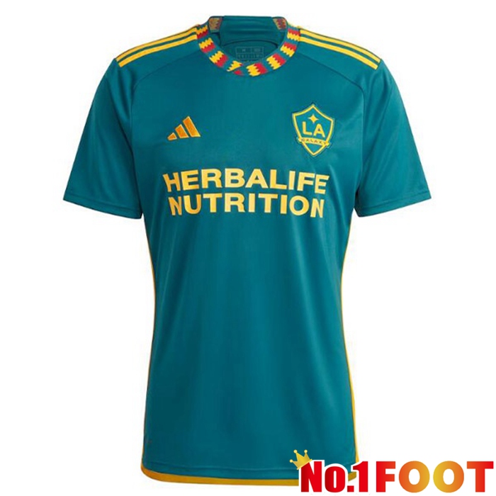 LA Galaxy Soccer Jersey Away Green 2023/2024