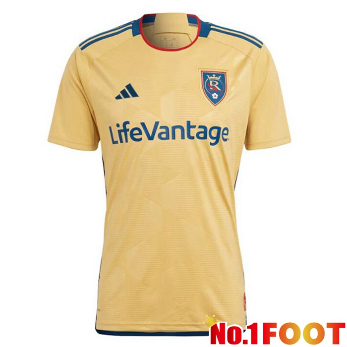 Real Salt Lake Soccer Jersey Away Brown 2023/2024 - Click Image to Close