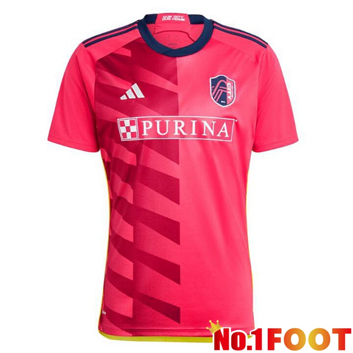 St.Louis City FC Soccer Jersey Home Red 2023/2024 - Click Image to Close