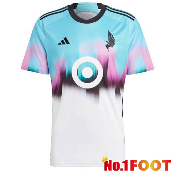 Minnesota United Soccer Jersey Away White Blue 2023/2024