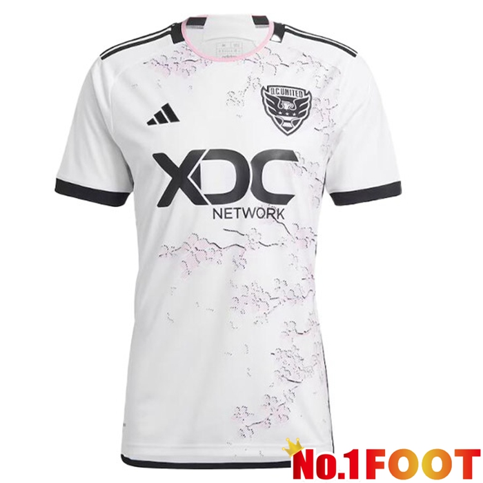 D.C United Soccer Jersey Away White 2023/2024