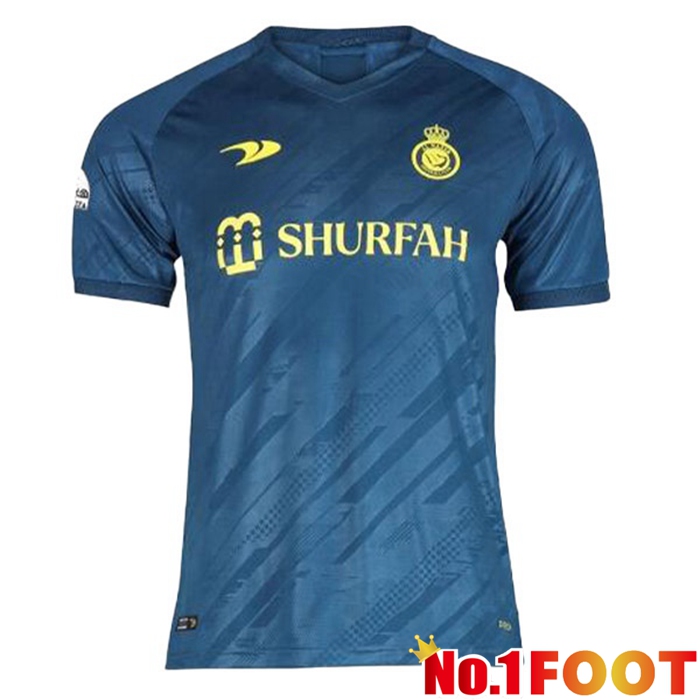 Al-Nassr FC Soccer Jersey Away Blue 2022/2023