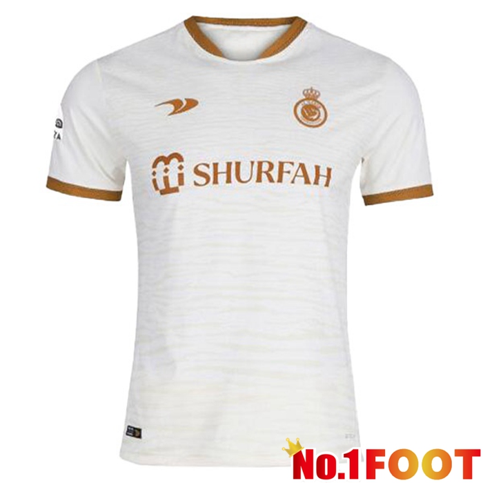 Al-Nassr FC Soccer Jersey Third White 2022/2023