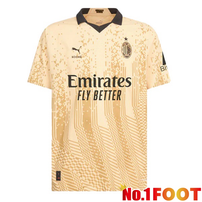 AC Milan Goalkeeper Soccer Jersey Yellow 2022/2023 - Click Image to Close