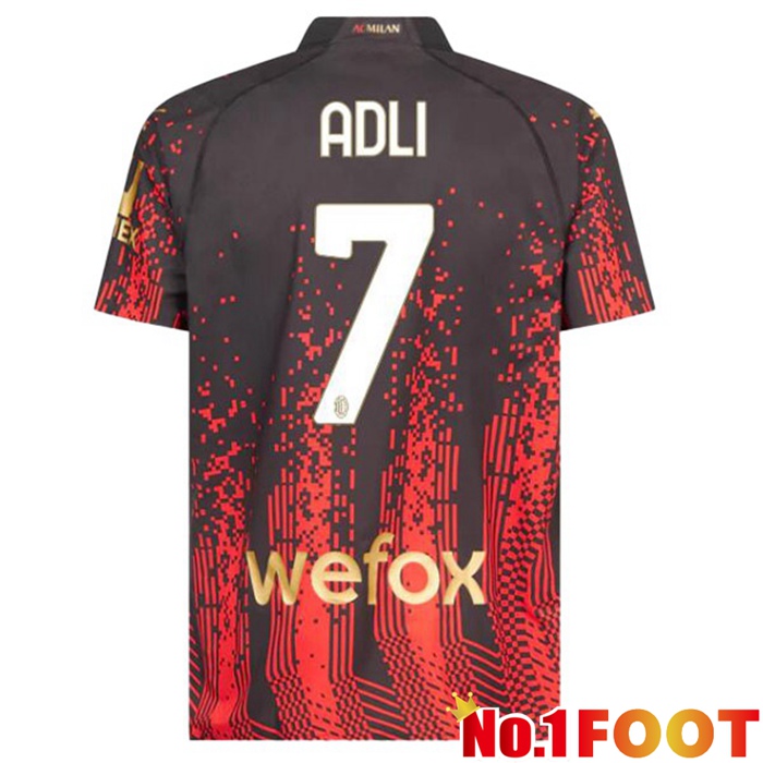 AC Milan (ADLI 7) Soccer Jersey Fourth Red Black 2022/2023