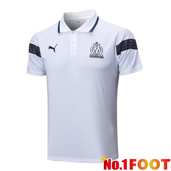 Marseille OM Soccer Polo White 2023/2024