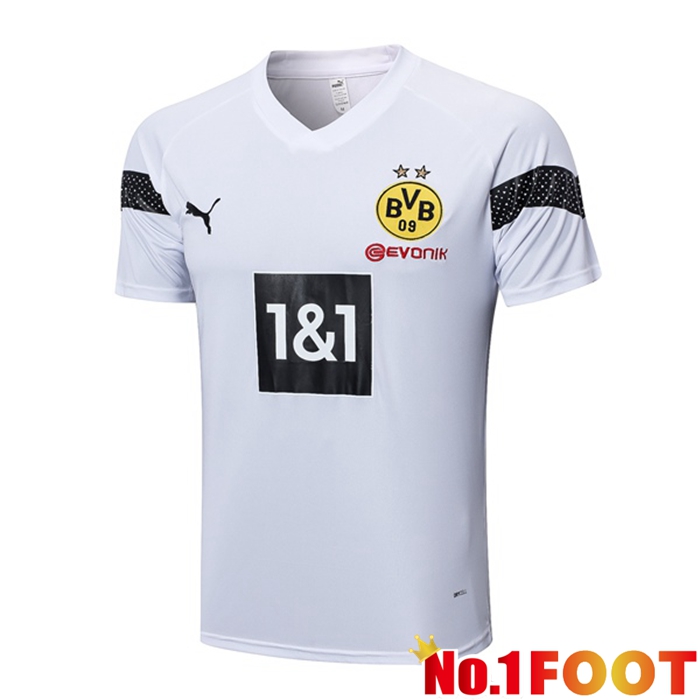 Dortmund BVB Training T Shirt White 2023/2024