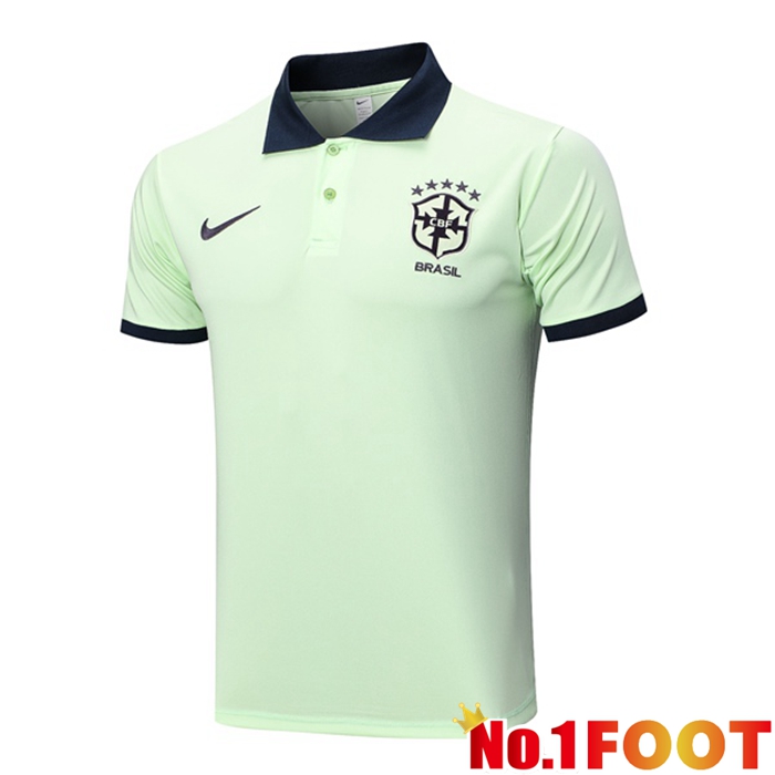 Brazil Soccer Polo Green 2023/2024 - Click Image to Close