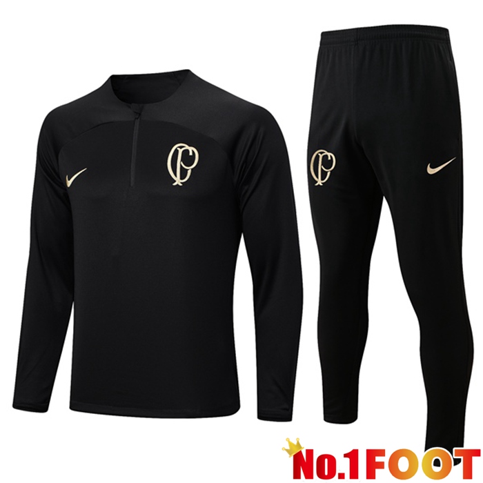 Corinthians Training Tracksuit Suit Black 2023/2024