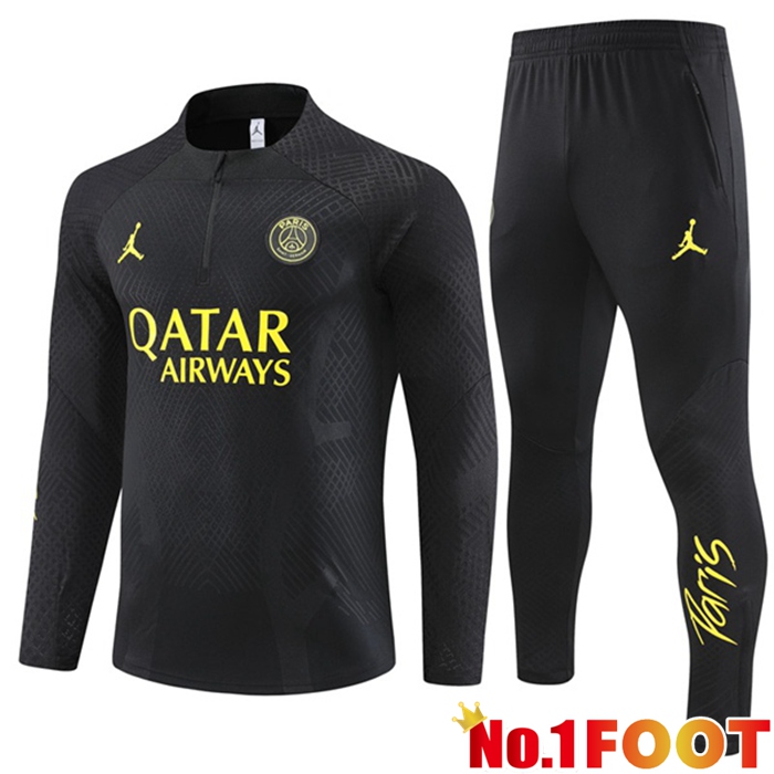 Paris PSG Training Tracksuit Suit Black 2023/2024