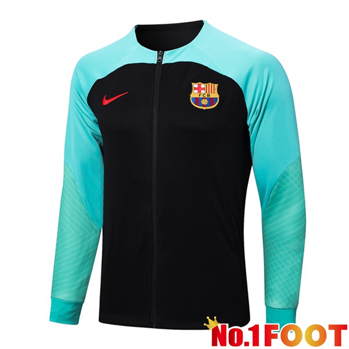 FC Barcelona Training Jacket Black Green 2023/2024