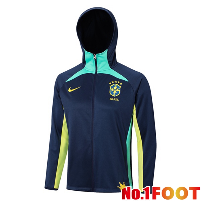 Brazil Training Jacket Hoodie Royal Blue 2023/2024