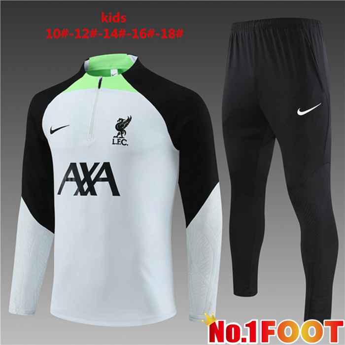 FC Liverpool Kids Training Tracksuit Suit Grey 2023/2024