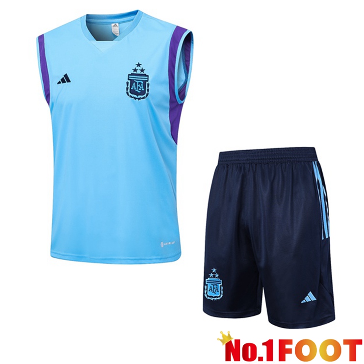 Argentina Football Vest + Shorts Blue 2023/2024