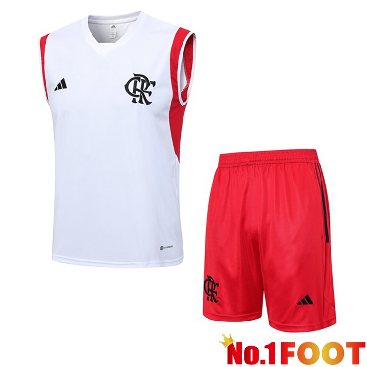 Flamengo Football Vest + Shorts White 2023/2024