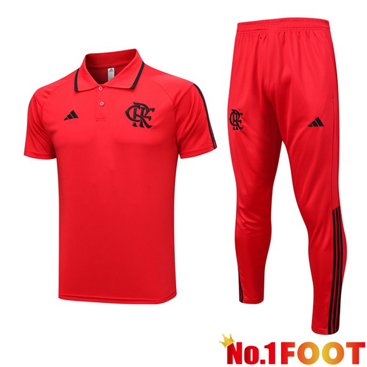 Flamengo Football Polo + Pants Red 2023/2024