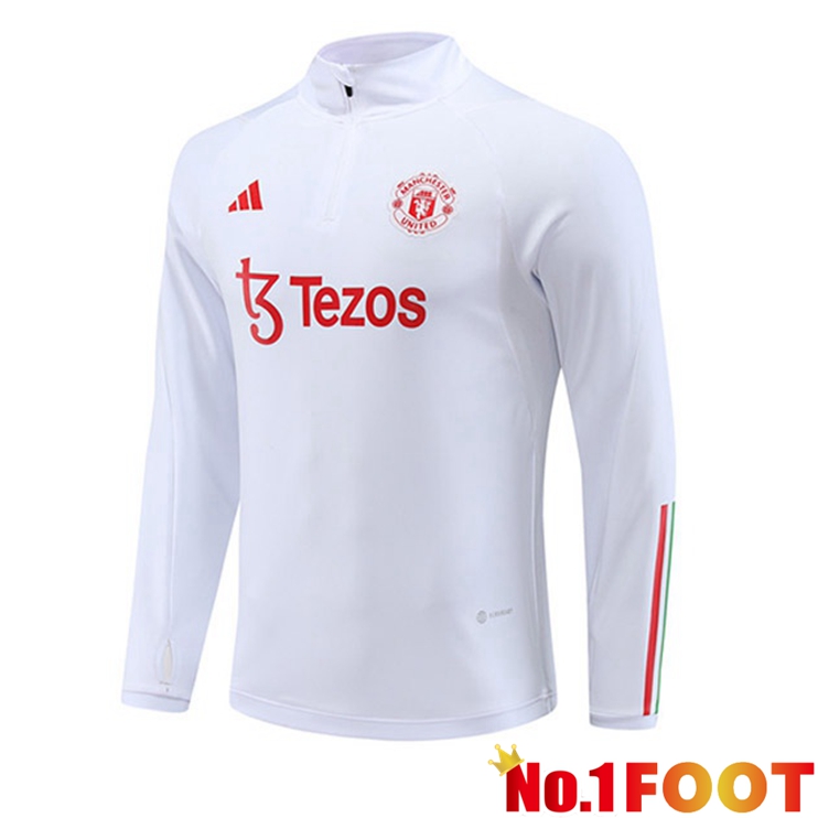 Manchester United Training Sweatshirt White 2023/2024