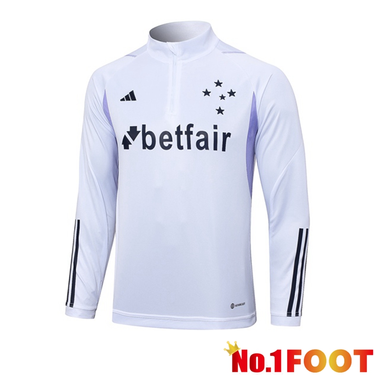 Cruzeiro EC Training Sweatshirt White 2023/2024