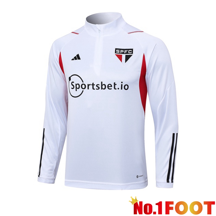 Sao Paulo FC Training Sweatshirt White 2023/2024