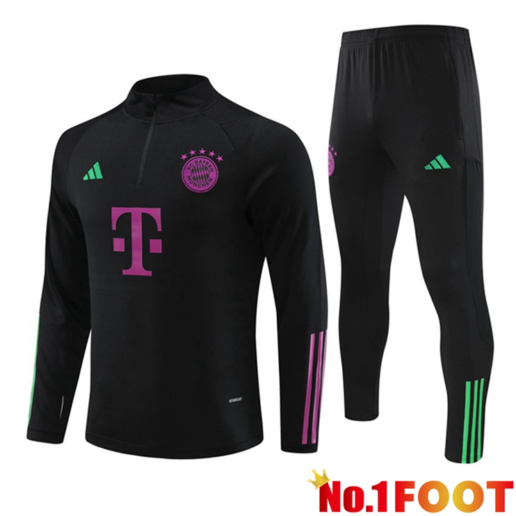 Bayern Munich Training Tracksuit Suit Black 2023/2024