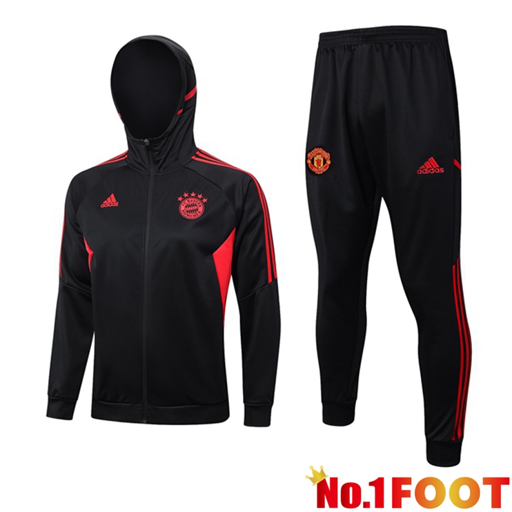 Bayern Munich Training Tracksuit Hoodie Black 2023/2024