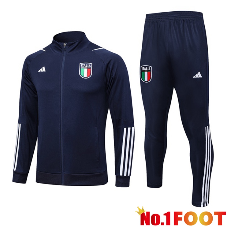 Italy Training Jacket Suit Royal Blue 2023/2024