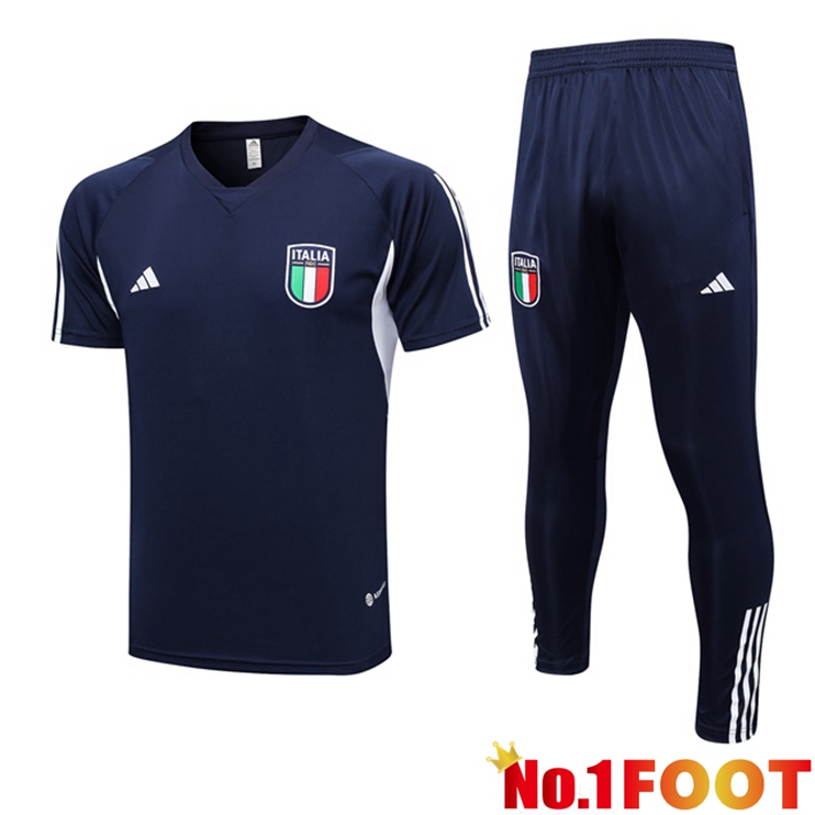 Italy Training T Shirt + Pants Royal Blue 2023/2024