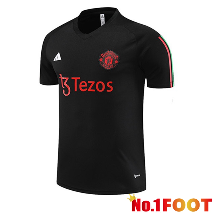 Manchester United Training T Shirt Black 2023/2024