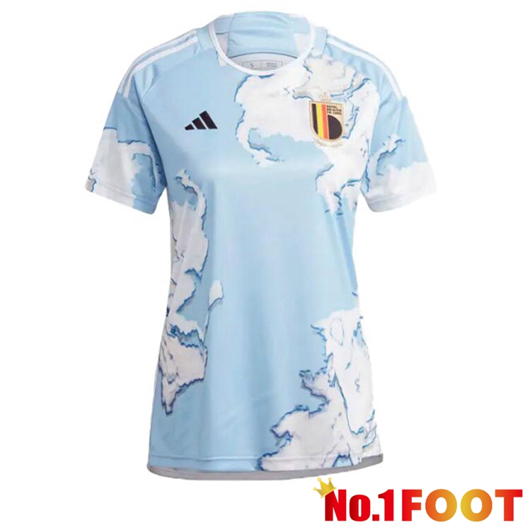 Belgium Womens Football Jersey Away Blue 2023/2024