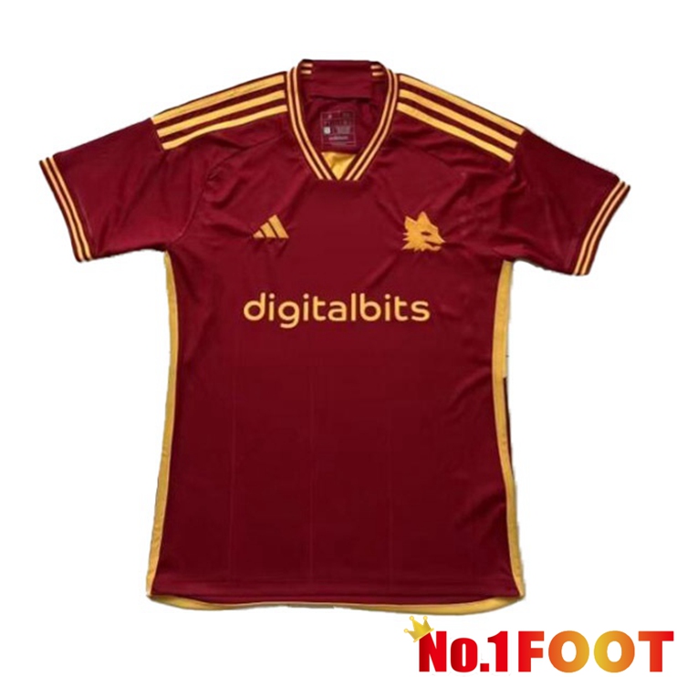 AS Roma Football Jersey Home Red Leaked Version 2023/2024