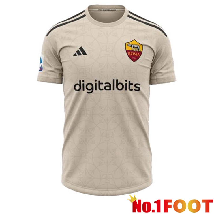 AS Roma Football Jersey Away Brown Leaked Version 2023/2024