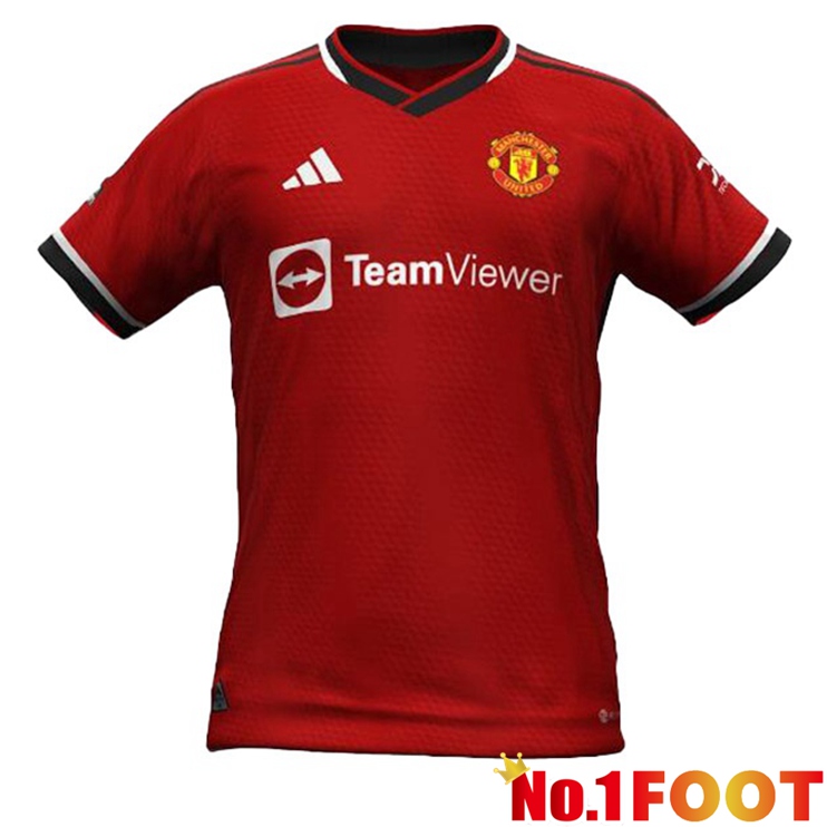 Manchester United Football Jersey Home Red Leaked Version 2023/2024