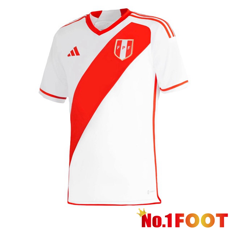 Peru Football Jersey Home White 2023/2024