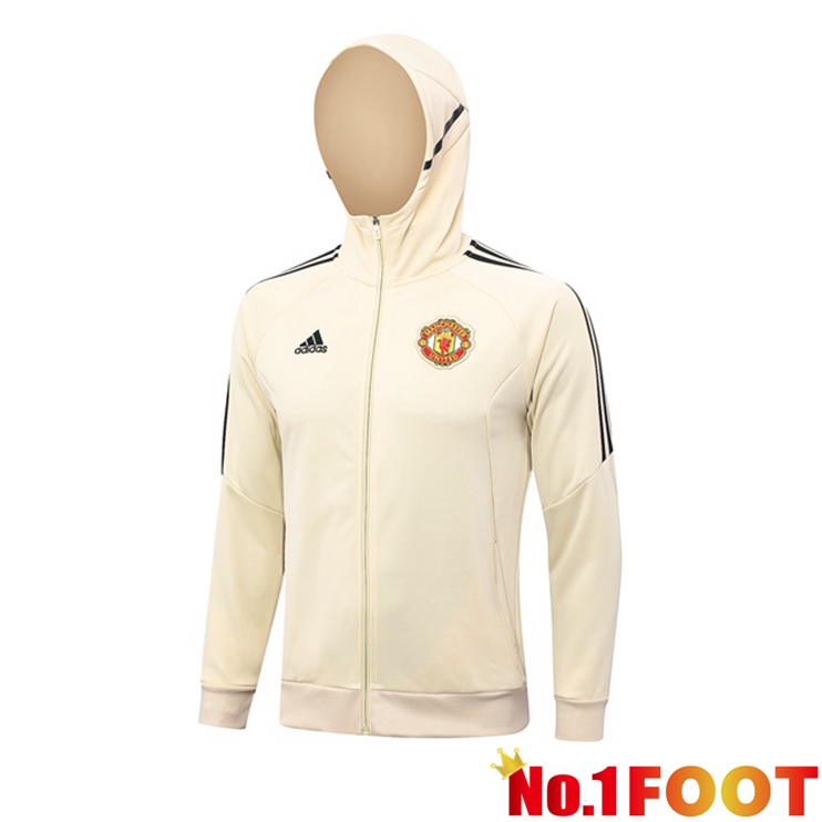 Manchester United Training Jacket Hoodie Brown 2023/2024