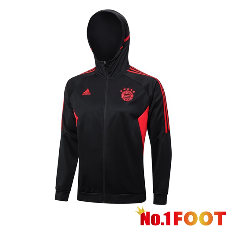 Bayern Munich Training Jacket Hoodie Black 2023/2024