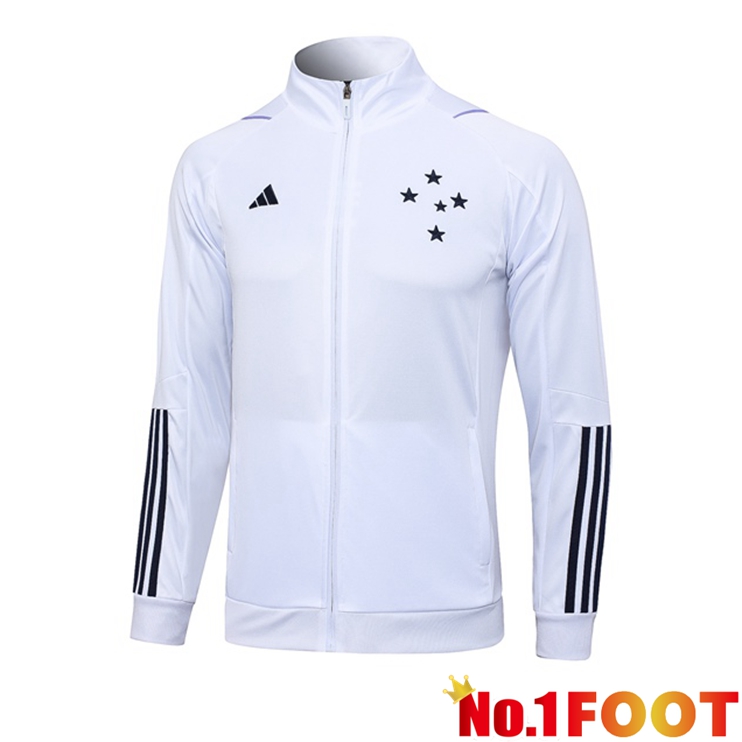 Cruzeiro EC Training Jacket White 2023/2024