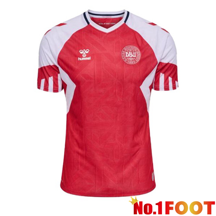 Denmark Football Jersey Home Red 2023/2024