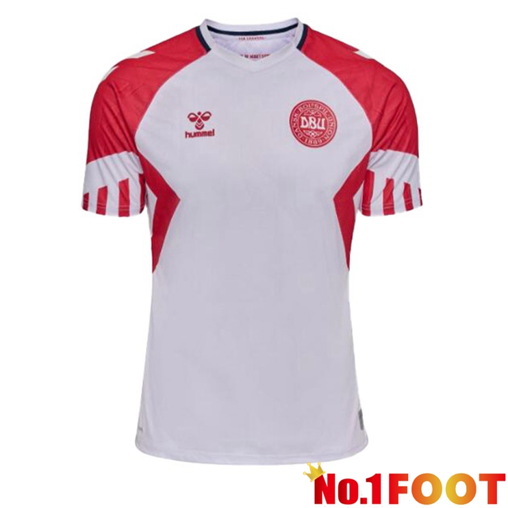 Denmark Football Jersey Away White 2023/2024