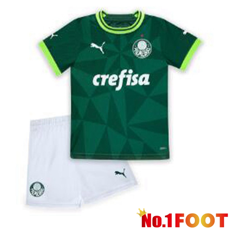 Palmeiras Kids Football Jersey Home Green 2023/2024