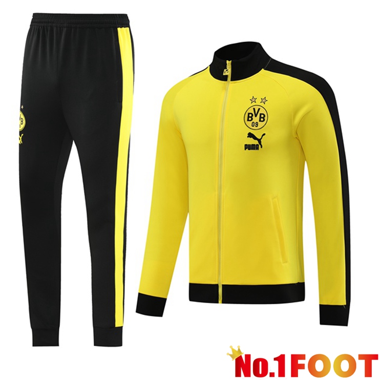 Dortmund BVB Training Jacket Suit Yellow 2023/2024