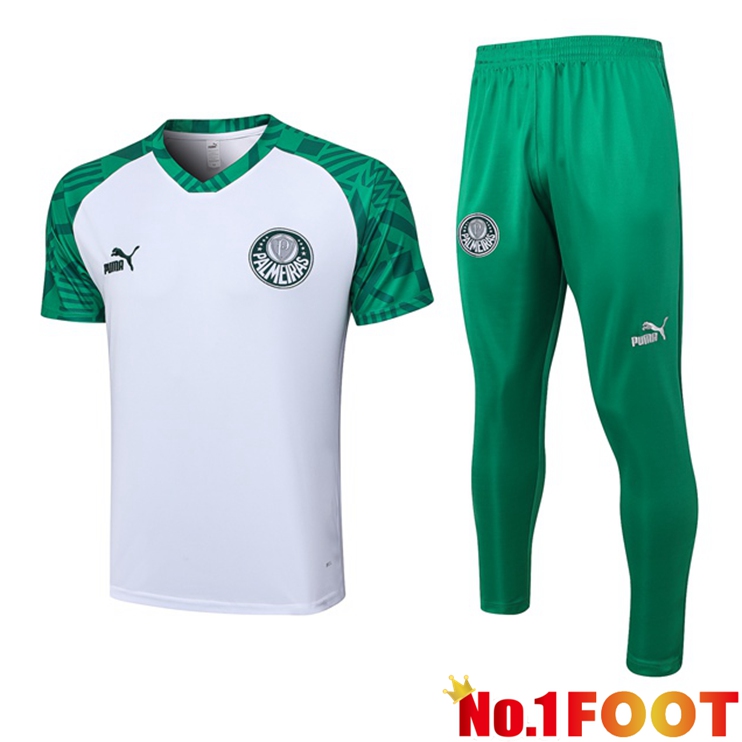 Palmeiras Training T Shirt + Pants White 2023/2024