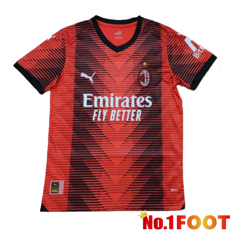 AC Milan Football Jersey Home Red Leaked Version 2023/2024