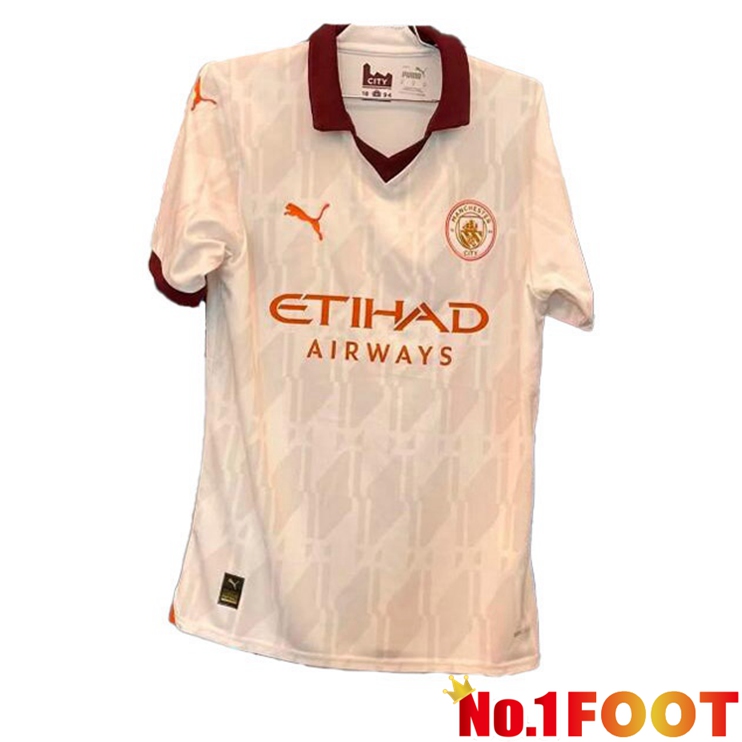 Manchester City Football Jersey Away Brown Leaked Version 2023/2024