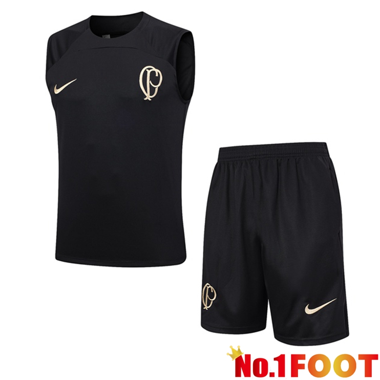 Corinthians Football Vest + Shorts Black 2023/2024