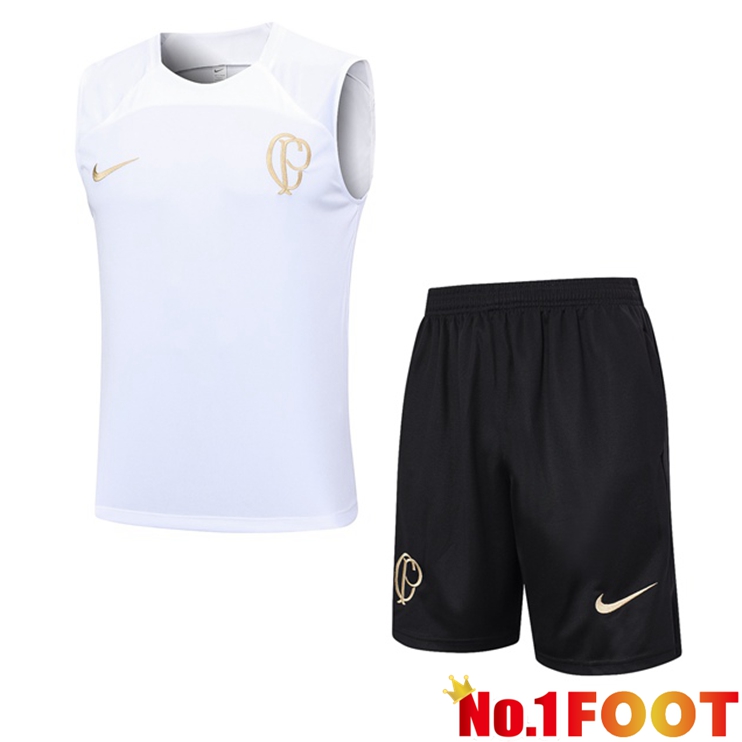 Corinthians Football Vest + Shorts White 2023/2024